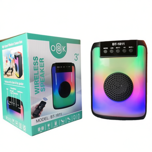 Wireless <b>Speaker</b> BT-1811 3 Inch With <b>Led</b> Light Colorful Portable Bluetooth <b>Speaker</b> - Product Image 2