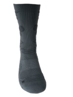 Chaussettes de basket-ball professionnelles Elite DIBEIREN FZ272 bleues pour hommes, épaisses, tricotées, 100% coton, antibactériennes, absorbant les chocs