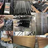 Profil de porte de cuisine en aluminium, poignée de cuisine, profil en aluminium pour armoires