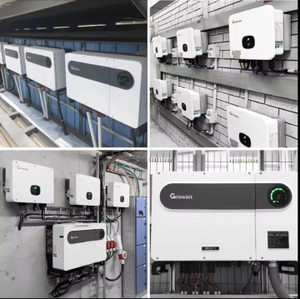 สถานีพลังงานแสงอาทิตย์ Growatt สำหรับใช้งานในอุตสาหกรรมแบบเชื่อมต่อกับระบบไฟฟ้า 80kw 100kw 120kw ระบบโซลาร์กริดไท 100KW ระบบพลังงานแสงอาทิตย์ - Product Image 5