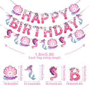 <span class=keywords><strong>Sirena</strong></span> colgante remolino Banner decoraciones <span class=keywords><strong>sirena</strong></span> cola delfín techo colgante remolino conjunto decoraciones para niños hogar Baby Shower - Product Image 2