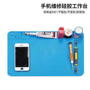 Tapis de table en silicone résistant aux hautes températures pour réparation de téléphones portables, établi informatique, isolation thermique, pistolet à air chaud, soudure - Product Image 4