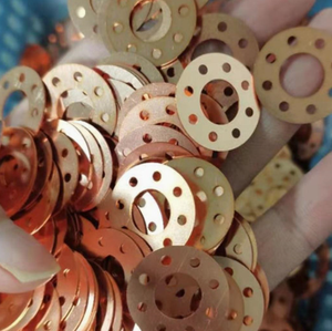 Ventes directes par fabricants OEM Taille personnalisée Joint en cuivre Joint d'étanchéité en cuivre plat Rondelle solide Rondelles plates en cuivre et métal en caoutchouc - Product Image 2