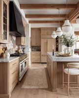 Ensembles complets de meubles de cuisine en bois massif Vermont New Fashion, designs modernes, pour appartement