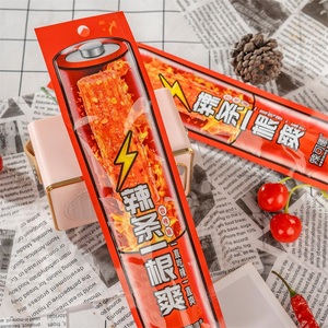 คลาสสิกเอเชียร้อน chewy ขนมขบเคี้ยวข้าวสาลีแท่งเผ็ดและเค็มกับความร้อนเข้มข้นบรรจุในถุง - Product Image 4
