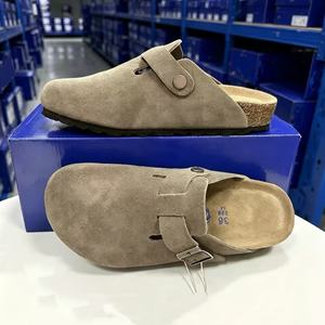 Sandalias <span class=keywords><strong>Birkenstock</strong></span> de Verano, Impermeables, de Cuero Genuino, Punta Cerrada, Plataforma, para Playa, Invierno, Forro de Moda, Piel - Product Image 5