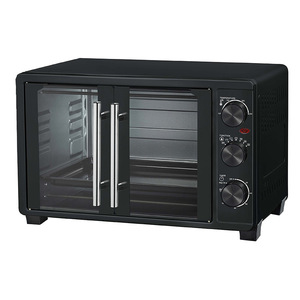 Horno eléctrico personalizado de doble puerta de 33L, acero inoxidable multifuncional para hornear en el hogar, exportación directa del fabricante - Product Image 2