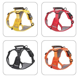 Harnais de poitrine pour chien en nylon solide, anti-évasion, anti-traction, réfléchissant, réglable avec poignée durable pour grands chiens - Vente chaude - Product Image 2