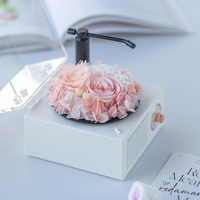 Cadre de fleurs de rose éternelle élégant, art mural floral violet, cadeau pour anniversaire de mariage, chambre à coucher, salon, décoration intérieure, vente en gros