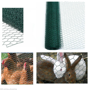 Chicken <b>Wire</b> <b>Mesh</b> Hexagonal Hole Chicken <b>Mesh</b> <b>Wire</b> Galvanized PVC Coated <b>Garden</b> Fence for Pet Rabbit Chicken Fence - Product Image 4