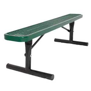 Metal Street Benches Hdpe Plastic Park Bench without backrest