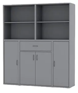 1 Drawer 4 Door 4 Shelf Storage Cabinet Cupboard Bookcase Bookshelf