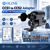 OLINK 1000V 250A CCS1 zu CCS2 DC AC Adapter Schnell-Ladeadapter für Amerikanische Ladestationen und Europäische CCS2 Elektrofahrzeuge