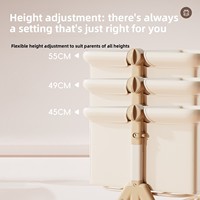 Cuna Plegable Moderna para Bebé, Cuna de Viaje Móvil con Dosel y Cesta de Almacenamiento para Recién Nacidos hasta 6 Meses