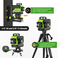 Huepar Z03CG Laser à ligne verte, Projection séparée, Mode manuel d'impulsion de faisceau à niveaux automatiques