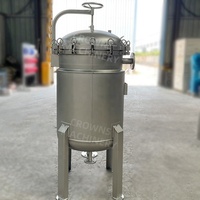 Filtre à liquide visqueux haute résistance en acier inoxydable, boîtier de filtre à sac pour asphalte et bitume avec enveloppe chauffante et isolation
