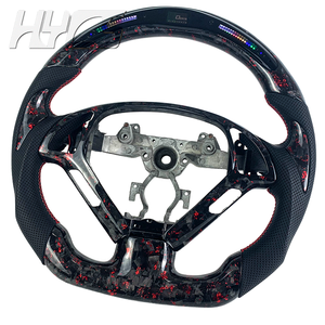 <span class=keywords><strong>Volant</strong></span> personnalisé en cuir avec LED en fibre de carbone pour l'amélioration de l'intérieur de la voiture, adapté à Infiniti <span class=keywords><strong>G25</strong></span> G37 G35 Ex25 Ex35 G37S G37X - Product Image 2