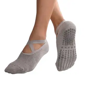 Non Slip Grip Yoga Socks For Women With Cushion For Pilates Barre Home