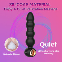 Poussée Anal Plug Vibrateur pour Hommes Prostate Masseur Télescopique Anal Perles Vibrant Butt Plug Stimulateur Sex Toys pour Femmes