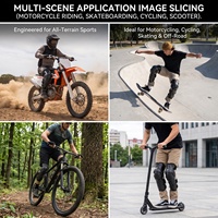 Protections de genoux pour moto, protections de genoux pour motocross, équipement de protection pour course tout-terrain, protection professionnelle haute résistance pour VTT