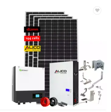 10kw 20kw 30kw 50kw Hybrid Off Grid Solar Power Energy Panel System For Home Use With Battery