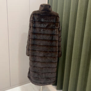 Abrigos de piel artificial de visón para mujer Prendas de abrigo de piel sintética de lujo - Product Image 2