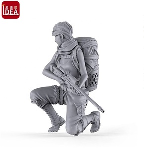 Statuetta di Soldatessa OEM in Resina, Giocattolo Militare Femminile - Product Image 4