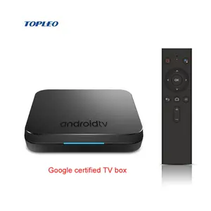 Profesyonel tasarım KM9 2.4G/5G WiFi BT 4.1 4 k google ses girişi arama android 9.0 tv kutusu google sertifikalı