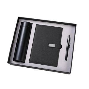 Wholesale Luxury Gifts Notebook A5 <b>Journal</b> Business Gift Thermos Cup Custom Notebooks and Pen Set With Pen and Water Bottle - Product Image 1