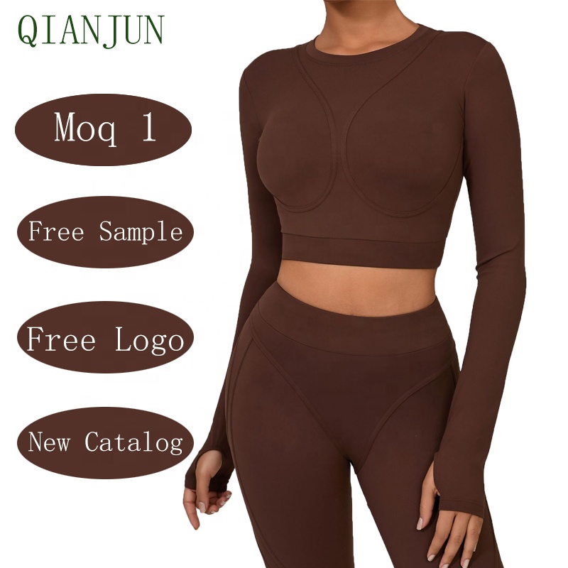 Women High Stretchy Long Sleeve Activewear Crop Tops Breathable 4-Way Reversible Workout Fitness Yoga Pilates Sport Tops