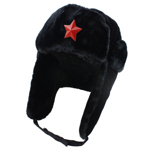 Sombrero Lei Feng decorado con insignia soviética, un sombrero al aire libre a prueba de viento e impermeable para hombres y mujeres - Product Image 1