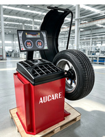 Balanceador de Neumáticos para Automóviles con Freno Electromagnético y Cubierta Protectora para Talleres