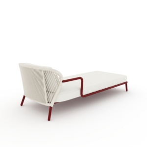 Set di Chaise Longue di Lusso per Esterni, Moderna Sdraio da Patio con Cuscino Impermeabile per <span class=keywords><strong>Hotel</strong></span> e Bordo Piscina - Product Image 4