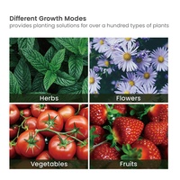 Système de pot de fleurs intelligent pour jardin intérieur HGS01-1CB avec panneau de commande intelligent, kit de culture hydroponique d'herbes aromatiques pour l'intérieur