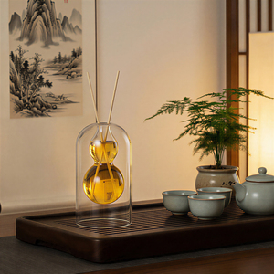 Botella de <span class=keywords><strong>Perfume</strong></span> de Lujo al por Mayor, 60ml 150ml, Botella de Vidrio de Doble Pared para Difusor de Aromas, para Decoración del Hogar y <span class=keywords><strong>Ambientador</strong></span> - Product Image 1