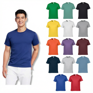 100% Cotton Jersey <b>Men</b> T <b>Shirt</b> O Neck Short Sleeve Custom Logo <b>Silk</b> Screen Printed Tee Regular Fit - Product Image 1