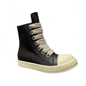 Chaussures de skate montantes pour hommes Owens Designer, bottines décontractées pour couple, chaussures streetwear noires tendance - Product Image 6