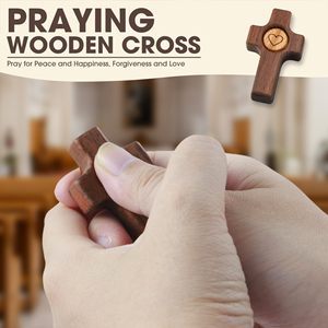 Croce in Legno 'My Heart' all'Ingrosso, Regalo di Consolazione e Sollievo dall'Ansia per la Festa della Fede, Pasqua, Regalo per il Padre - Product Image 4