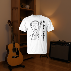 Camiseta All About The Bass para amantes de la música, con diseño de bajo de 4 cuerdas - Product Image 3