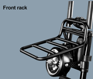 Stock d'entrepôt US et UE, nouveau <span class=keywords><strong>porte</strong></span>-bagages <span class=keywords><strong>avant</strong></span> en aluminium personnalisé pour vélo électrique avec capacité de charge de 100 kg, design portable - Product Image 3