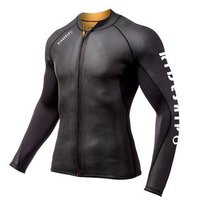Combinaison de natation de plongée libre pour hommes et femmes Top 2mm <span class=keywords><strong>Veste</strong></span> de <span class=keywords><strong>surf</strong></span> à manches longues thermique avec logo avant - Product Image 3