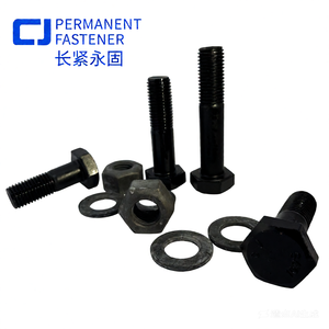 Parafusos Hexagonais de Aço de Liga de Óxido Preto de Alta Resistência 10.9S para Estruturas de Aço GB/T 1231-2024 - Product Image 4