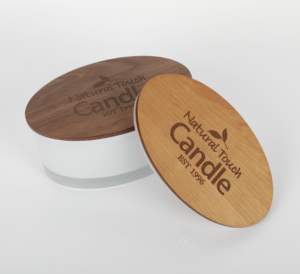 Proveedor de tapas de madera personalizadas, tarros de vidrio para velas con tapas de madera, tapas de bambú para velas, tarro, botella de almacenamiento, taza - Product Image 6