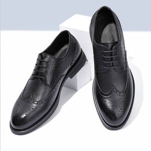Zapatos de Cuero para Hombre, Estilo Coreano, con Suela Gruesa y Borlas en Contraste, Casuales, Juveniles, Venta al Por Mayor - Product Image 4