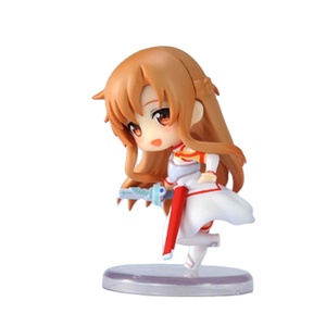 ของเล่นพีวีซีเรซินปรับแต่งได้ตามต้องการของเล่นแอ็กชันและของเล่น6ชิ้น/เซ็ต Q การตกแต่งเค้กหุ่นดาบอะนิเมะศิลปะออนไลน์ - Product Image 1