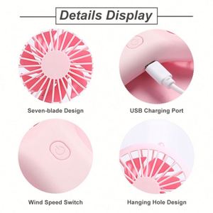 Nuevo Mini Ventilador Portátil Recargable 2025 con Soporte para Teléfono Móvil, Regalo Creativo, Ventilador de Mano con Logotipo Personalizado - Product Image 4