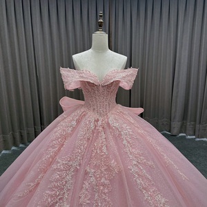 Vestido <span class=keywords><strong>de</strong></span> Quinceañera <span class=keywords><strong>Rosa</strong></span> Claro con Flores <span class=keywords><strong>de</strong></span> Encaje y Lazo, Vestido <span class=keywords><strong>de</strong></span> <span class=keywords><strong>Fiesta</strong></span> <span class=keywords><strong>de</strong></span> 15 Años, Vestido <span class=keywords><strong>de</strong></span> Gala, Talla Personalizada - Product Image 2