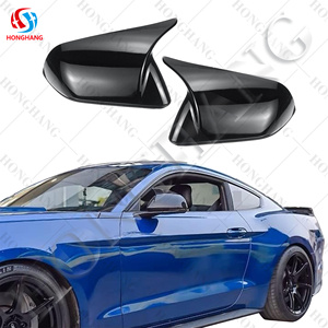 Chaoshenghang, piezas de repuesto para automóviles, persianas de ventana lateral, fibra de carbono, espejo Mustang <span class=keywords><strong>Corver</strong></span> para accesorios Mustang 15-21 - Product Image 1