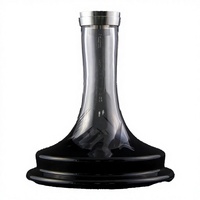 Vase à chicha en verre transparent blanc de taille moyenne, moderne et écologique, de type droit, accessoires pour chicha
