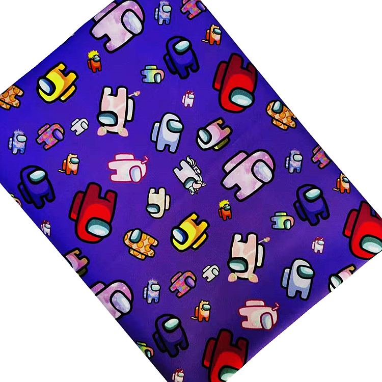 custom digital printed fabric 100%cotton cartoon printed fabric cotton plain woven poplin printed fabric for children bedding